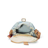 A LIMITED EDITION BLEU OMBRÉ MONOGRAM DENIM & NATURAL LEATHER SUNBURST CROSSBODY WITH GOLD HARDWARE - фото 5