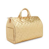 A LIMITED EDITION METALLIC GOLD MIRROR MONOGRAM VINYL SPEEDY 35 WITH GOLD HARDWARE - photo 2