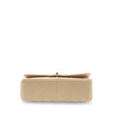 A BEIGE CAVIAR LEATHER JUMBO DOUBLE FLAP WITH GOLD HARDWARE - photo 4