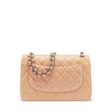 A LIGHT PINK PATENT LEATHER JUMBO DOUBLE FLAP WITH SILVER HARDWARE - photo 3