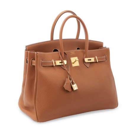 A GOLD TOGO LEATHER BIRKIN 35 WITH GOLD HARDWARE - Foto 2