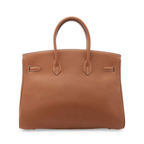 A GOLD TOGO LEATHER BIRKIN 35 WITH GOLD HARDWARE - фото 3