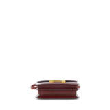 A ROUGE H CALFBOX LEATHER MINI CONSTANCE 18 WITH GOLD HARDWARE - фото 4