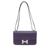 A VIOLET EPSOM LEATHER CONSTANCE ÉLAN WITH PALLADIUM HARDWARE - фото 1