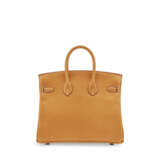 A TOFFEE PORC LEATHER BIRKIN 25 WITH PALLADIUM HARDWARE - фото 3