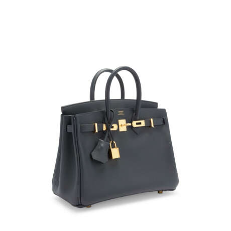 A CABAN SWIFT LEATHER BIRKIN 25 WITH GOLD HARDWARE - фото 2