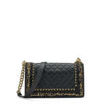 A LIMITED EDITION BLACK TWEED & LAMBSKIN LEATHER CLASSIC BOY WITH PALE GOLD HARDWARE - фото 3