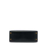 A BLACK CALFBOX LEATHER SELLIER KELLY 28 WITH GOLD HARDWARE - photo 4
