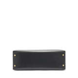 A BLACK CALFBOX LEATHER SELLIER KELLY 32 WITH GOLD HARDWARE - photo 4