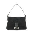 A BLACK SUEDE LEATHER MAMMA BAGUETTE WITH RUTHENIUM HARDWARE - Аукционные цены