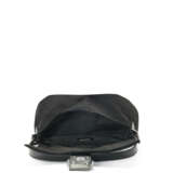 A BLACK SUEDE LEATHER MAMMA BAGUETTE WITH RUTHENIUM HARDWARE - фото 5