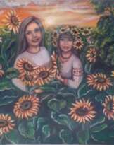 In sunflowers In sunflowers