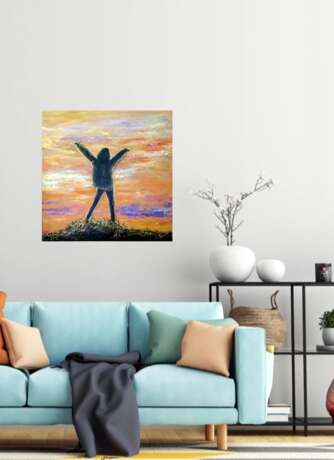 Оранжевая радость Leinwand auf dem Hilfsrahmen Acryl Impressionismus минск 2022 - Foto 3