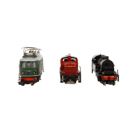 MÄRKLIN 3-piece set of locomotives, H0 gauge, - фото 2