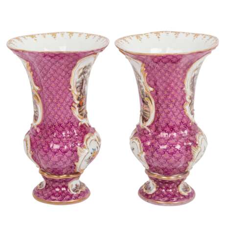 MEISSEN Pair of vases, 19th c. - Foto 4