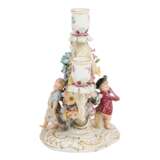 MEISSEN 3-flame candlestick with cupids, 1st choice, after 1850/60 - фото 2