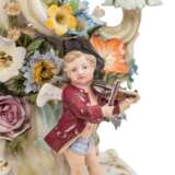 MEISSEN 3-flame candlestick with cupids, 1st choice, after 1850/60 - фото 5