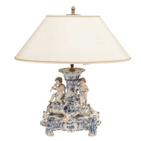 MEISSEN table lamp, 1st choice, before 1924. - фото 1