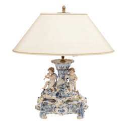 MEISSEN table lamp, 1st choice, before 1924.