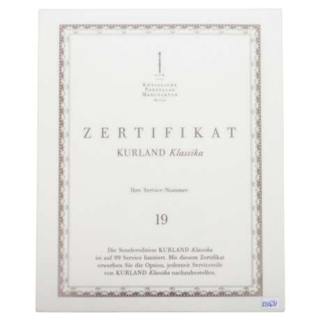 KPM 21-piece limited tea set 'Kurland Klassika', 21st c. - photo 3