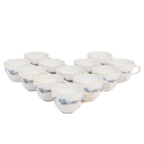 MEISSEN coffee service for 12 persons 'Rich Court Dragon, Blue', 20th c. 1st choice, - фото 5