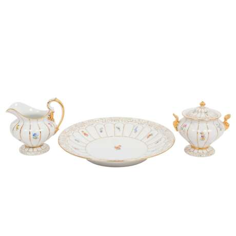 MEISSEN ceremonial service for 12 persons 'X-Form', 2nd half of 20th century. - Foto 4