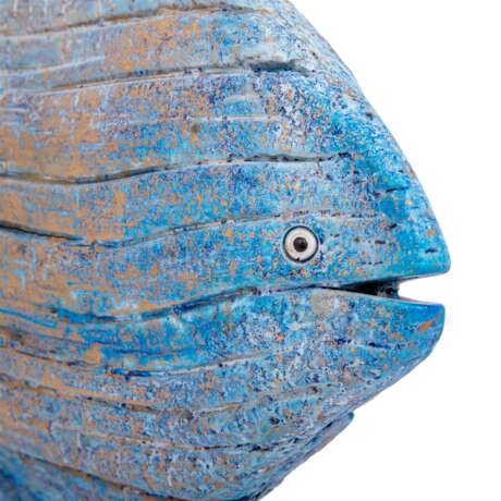 SOUTH GERMAN/CERAMIC ARTIST/IN 20th/21st c., "Blue-gold fish", - photo 6