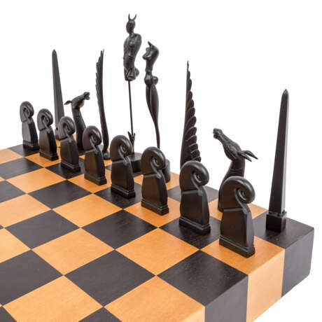 WUNDERLICH, PAUL (1927-2010), Chess set with board and casket, - Foto 7