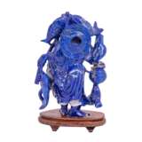 Figure of a fisherman made of lapis lazuli. CHINA, Republic period. - фото 3