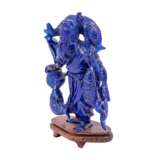 Figure of a fisherman made of lapis lazuli. CHINA, Republic period. - photo 4