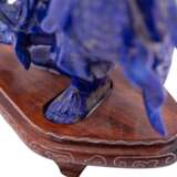 Figure of a fisherman made of lapis lazuli. CHINA, Republic period. - фото 7