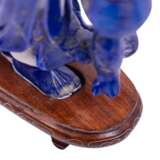 Figure of a fisherman made of lapis lazuli. CHINA, Republic period. - фото 8