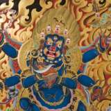 Painting of the four-armed Mahakala, NEPAL, 1990s, - Foto 3