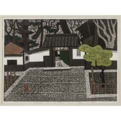 SAITO, KYOSHI (1907-1997) 2 woodblock prints 'Kyoto', 1965/66.