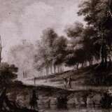 KONINCK, Jakob I, ATTRIBUED (c. 1614-1708), "River Landscape Hunters and Anglers", - фото 8