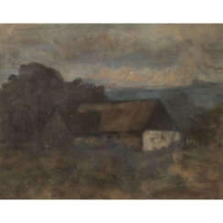 HOELZEL, ADOLF (1853-1934), "House in Rietlandschaft near Dachau",