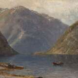 NIELSEN, CARL (1848-1904), "Fjord Landscape", 1900, - Foto 4