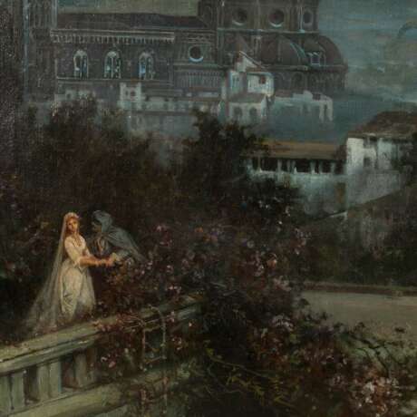 PREYER, ERNEST JULIUS (1842-1917), "Florence by Night," 1889, - photo 4