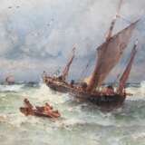 WEBER, THEODOR ALEXANDER (1838-1907), "Stormy Sea", - photo 4
