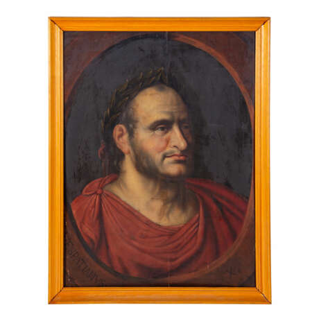 PAINTER 17th/18th c., probably Antwerp, pair of antique portraits "Vespasianus X" & "Titus XI", - Foto 10