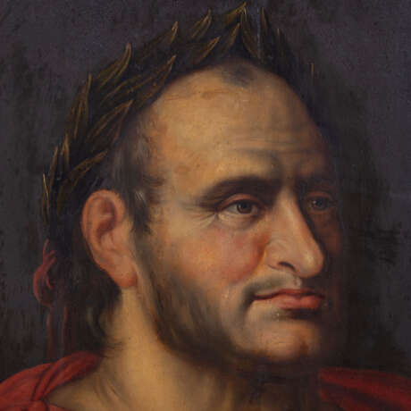 PAINTER 17th/18th c., probably Antwerp, pair of antique portraits "Vespasianus X" & "Titus XI", - Foto 13