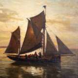 HUTH, JULIUS (1838-1892), 'Marine, North Sea Fishermen', - Foto 4