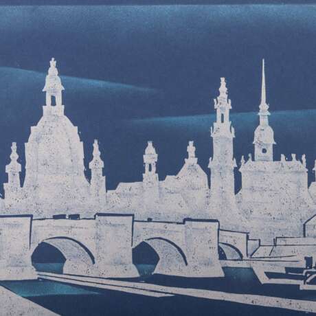 JOCKUSCH, HORST (1925-2014), 2x "Elbpromenade" in Dresden, 2004, - фото 2