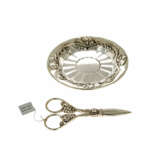 GEORG JENSEN Grape scissors and bottle coaster 'Grape', 925 silver, 20th c. - Foto 2