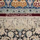 Oriental carpet with silk. ISFAHAN/PERSIA, 20th century, 160x110 cm. - Foto 3