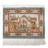 Oriental silk carpet HEREKE, 20th century, 54x73 cm. - Foto 1
