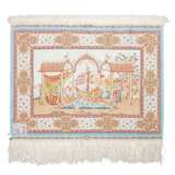 Oriental silk carpet HEREKE, 20th century, 54x73 cm. - Foto 2