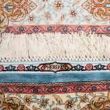 Oriental silk carpet HEREKE, 20th century, 54x73 cm. - photo 3