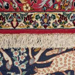Hunting carpet. ISFAHAN/PERSIA, 20th century, 166x113 cm.