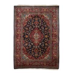 Oriental carpet. KASHAN/PERSIA, c. 1960, 205x143 cm.